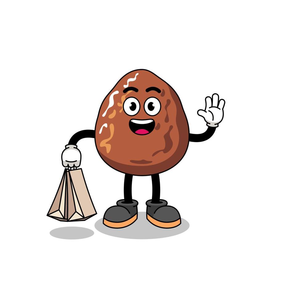 Cartoon of date fruit shopping 7130334 Vector Art at Vecteezy