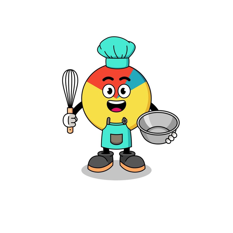 ilustración del gráfico como chef de panadería vector