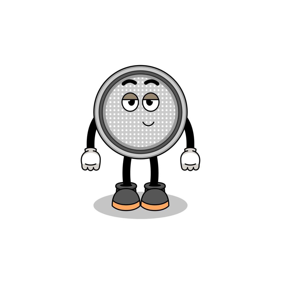button cell cartoon couple with shy pose vector