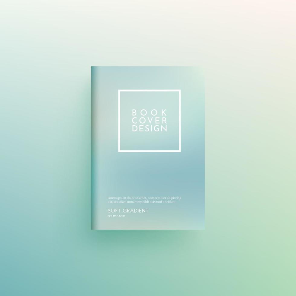 hermoso diseño de portada de libro en color pastel, fondo de folleto. vector