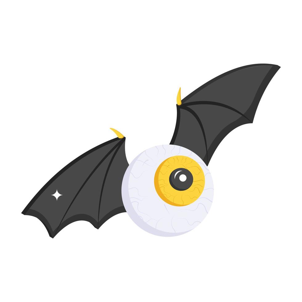 Download isometric icon of bat eye, editable vector