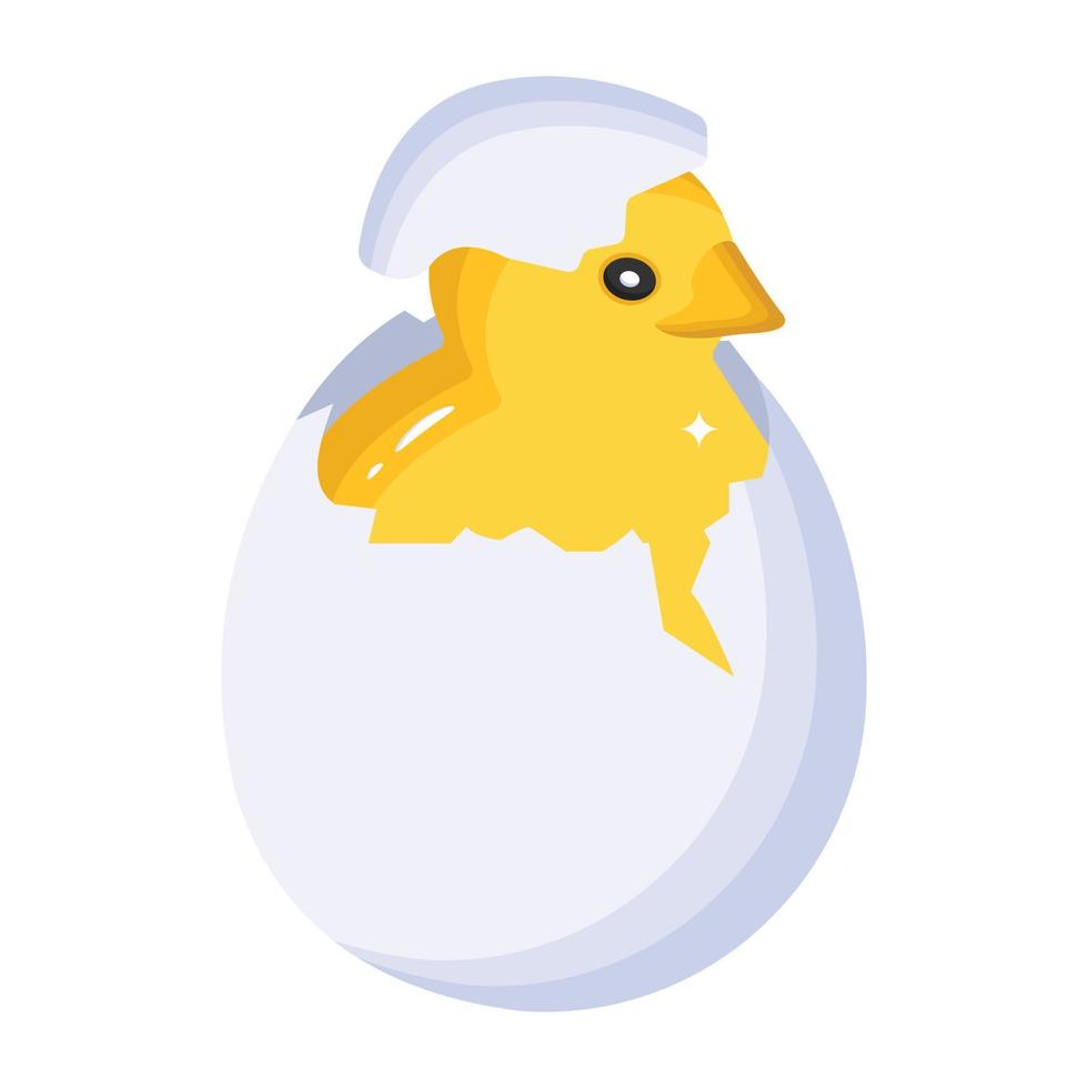 An editable isometric icon of decorative egg vector