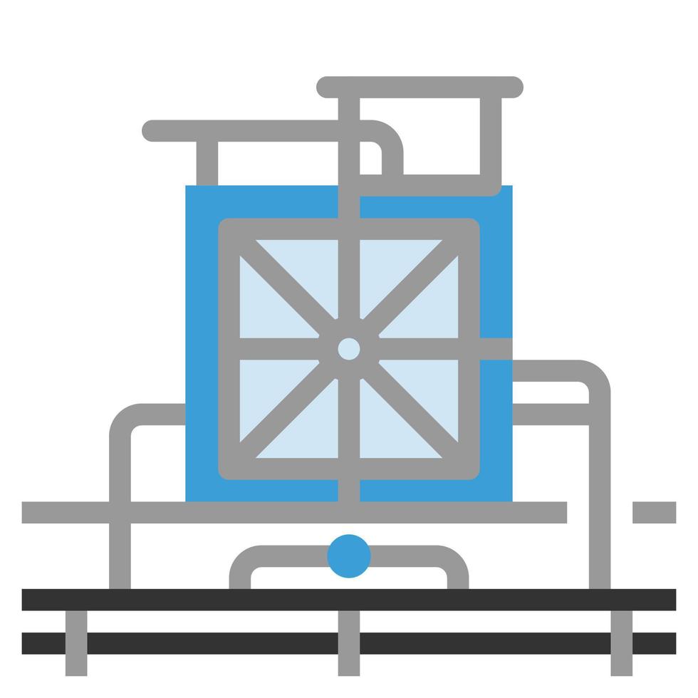 chiller flat icon vector illustration
