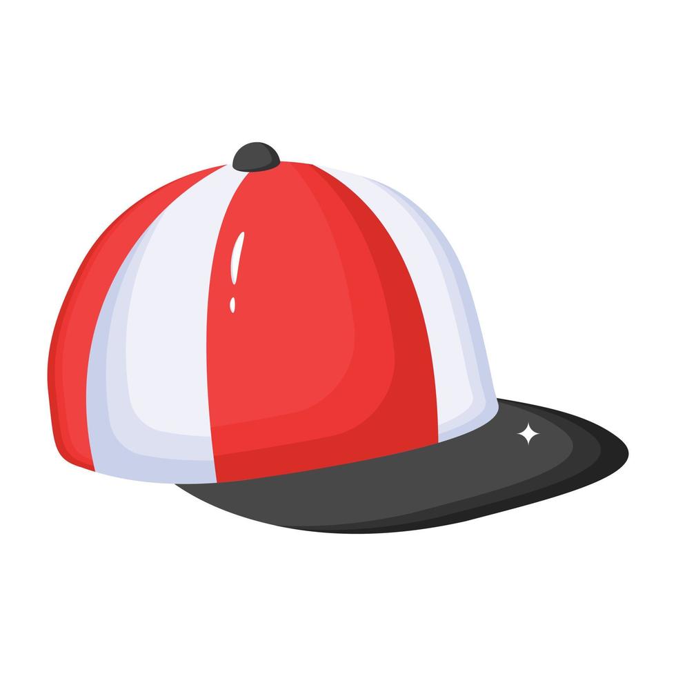 icono de gorra, diseñado en estilo isométrico vector