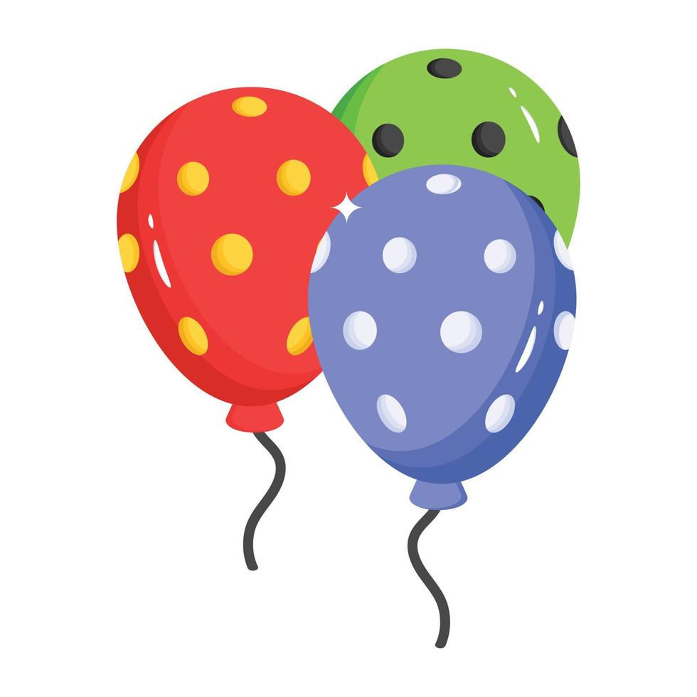 Beautifully designed isometric icon of Easter balloons vector