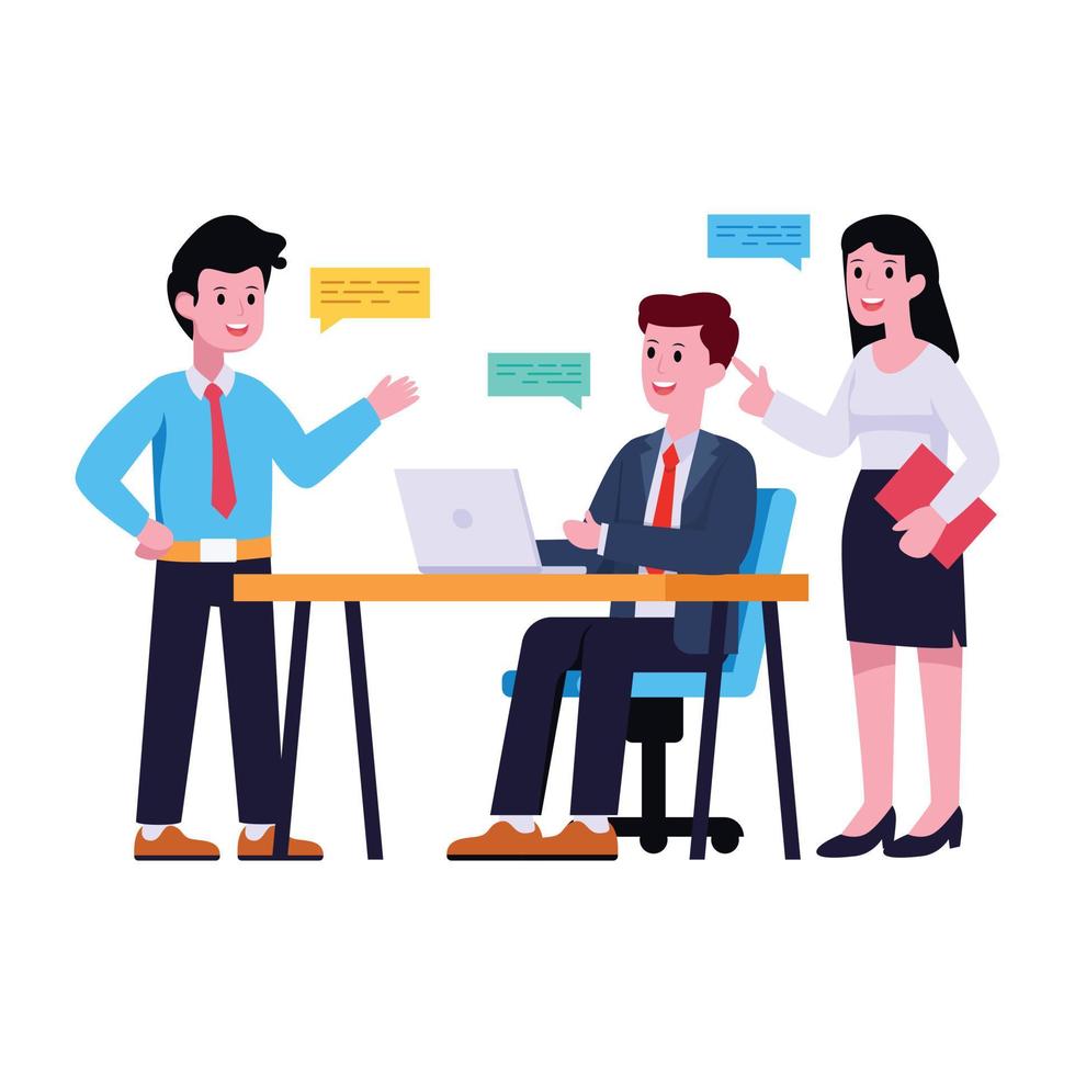 Check this flat illustration of meeting reminder vector