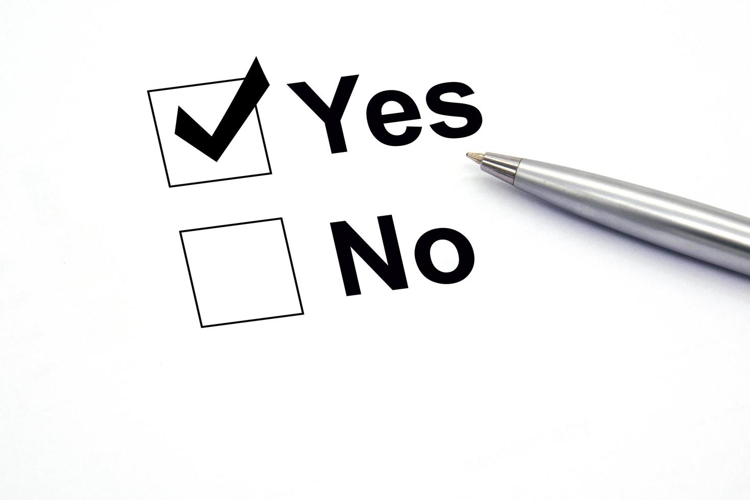 pen over document, select Yes. photo