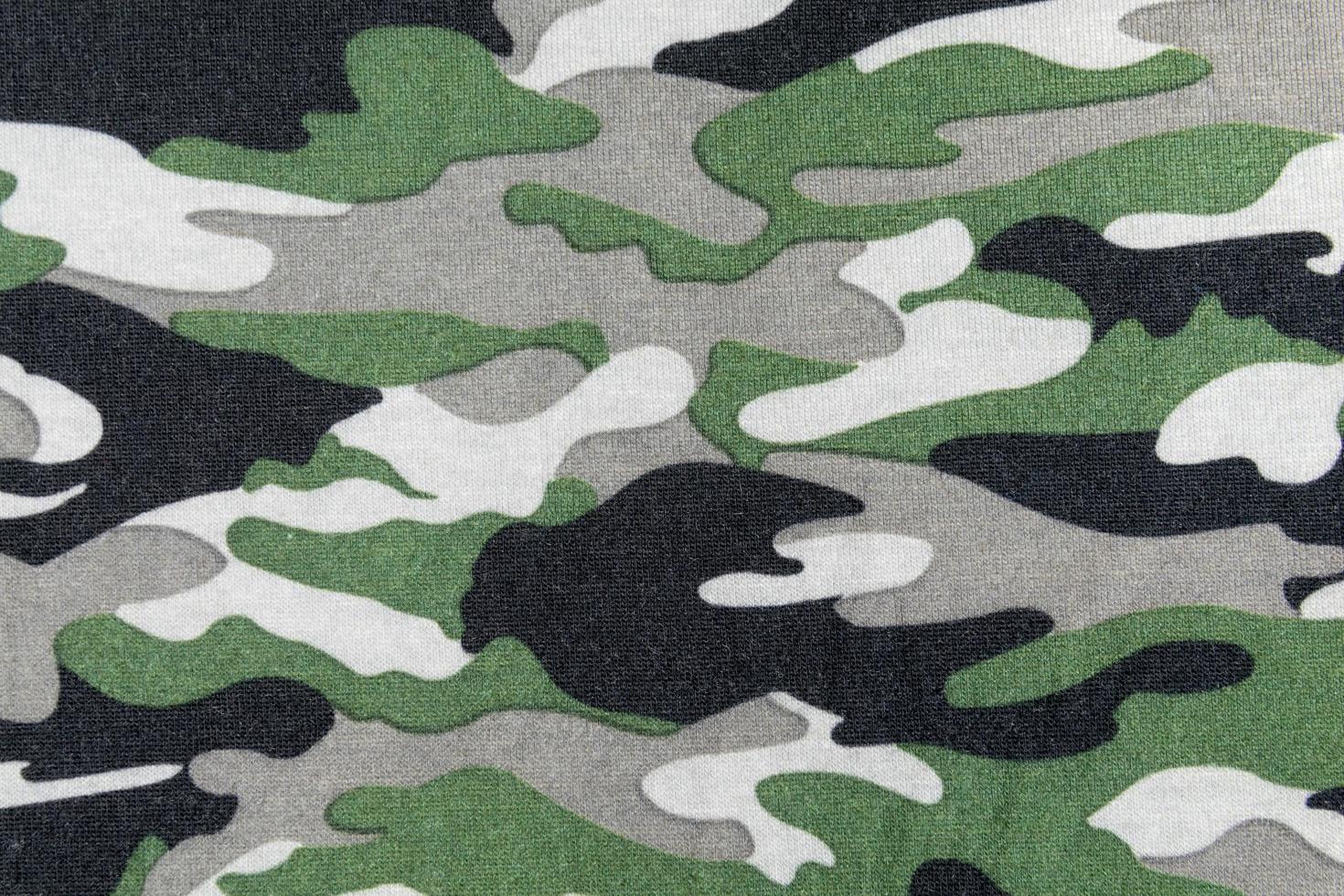 Camouflage pattern on fabric photo