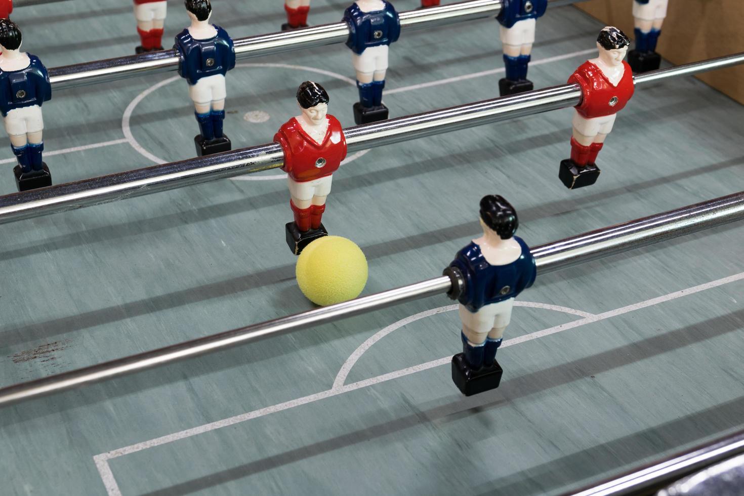 Detail of a table soccer game photo