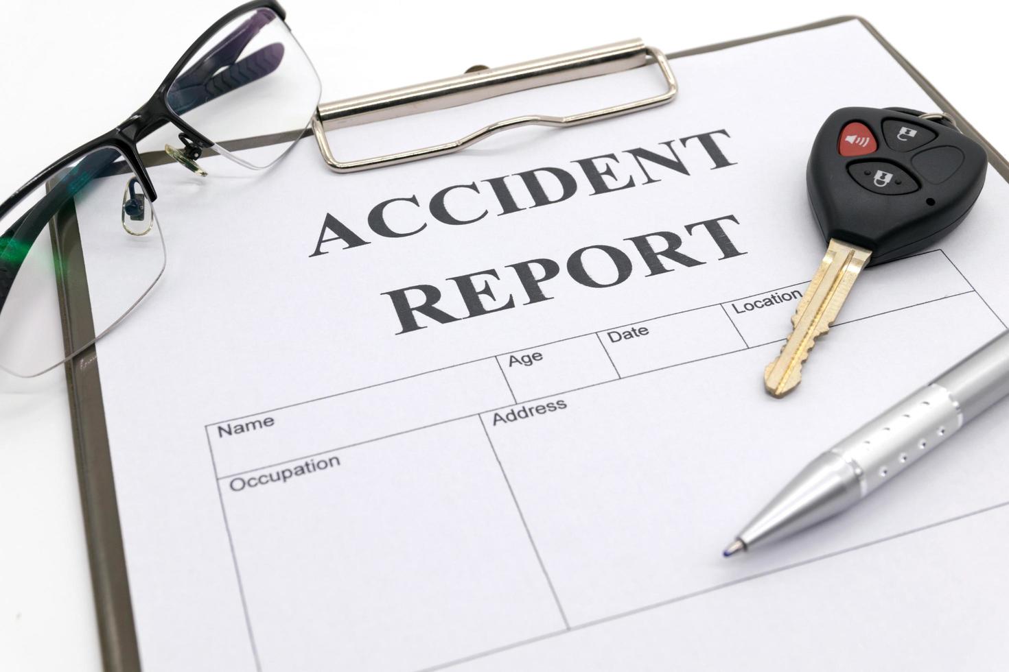 Car insurance form photo