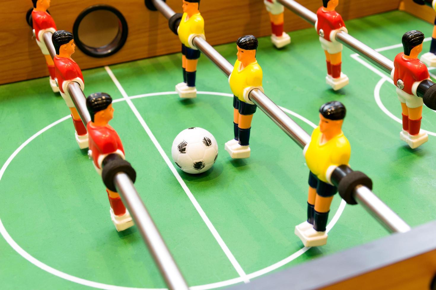 Detail of a table soccer game photo