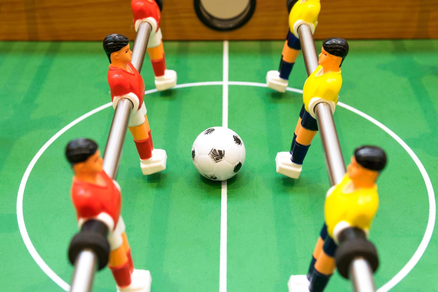 Detail of a table soccer game photo