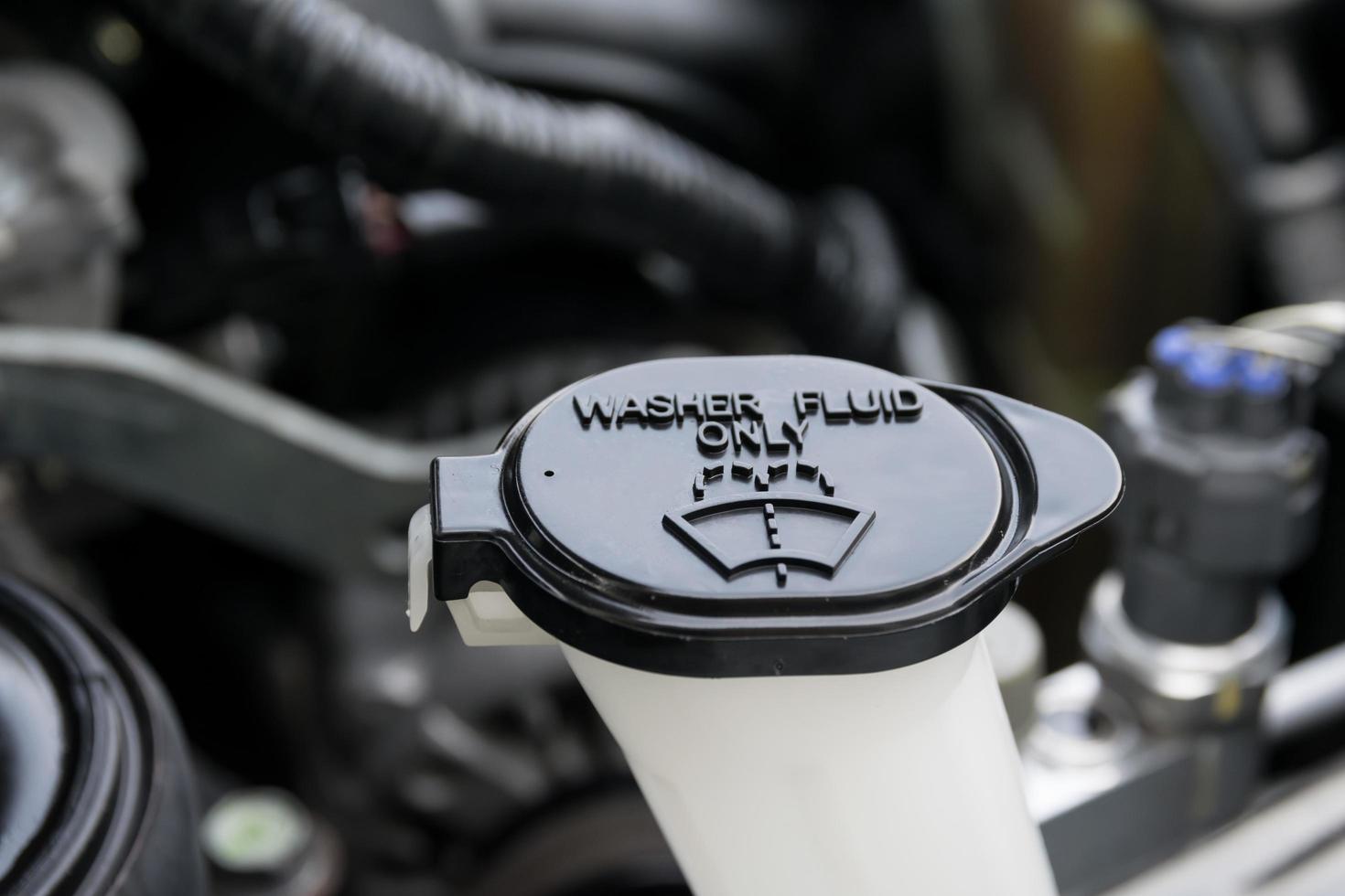 the liquid cap in car engine photo