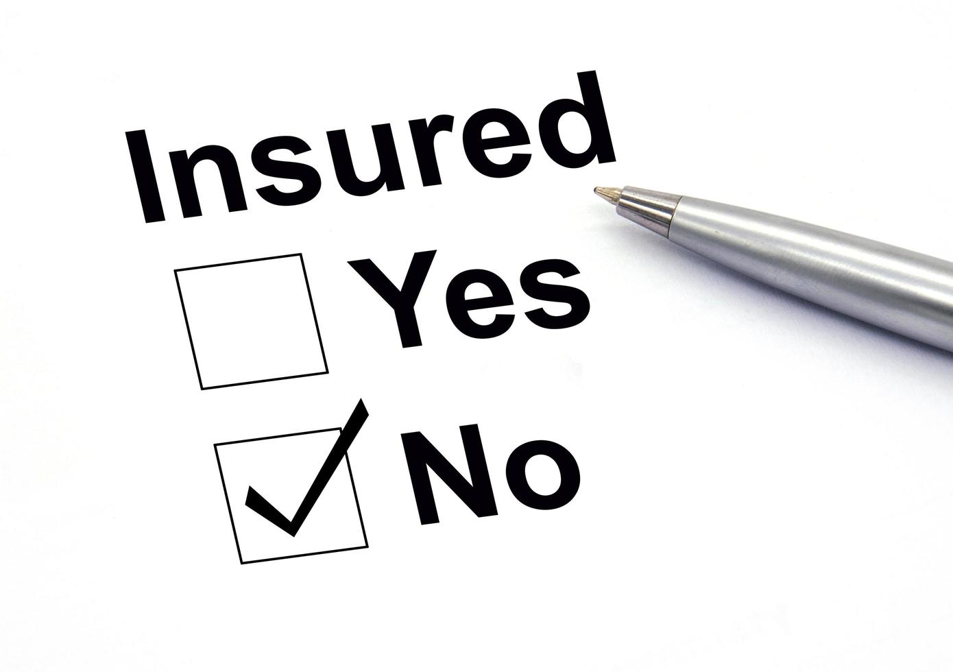Insured no check-box photo