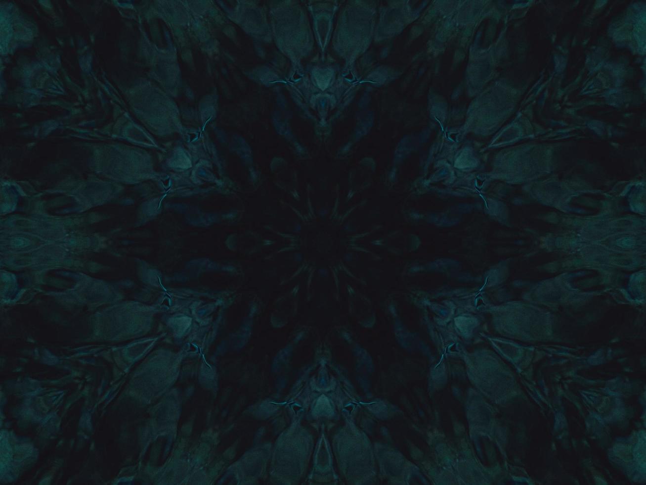 Dark green abstract background. Kaleidoscope pattern. Free photo