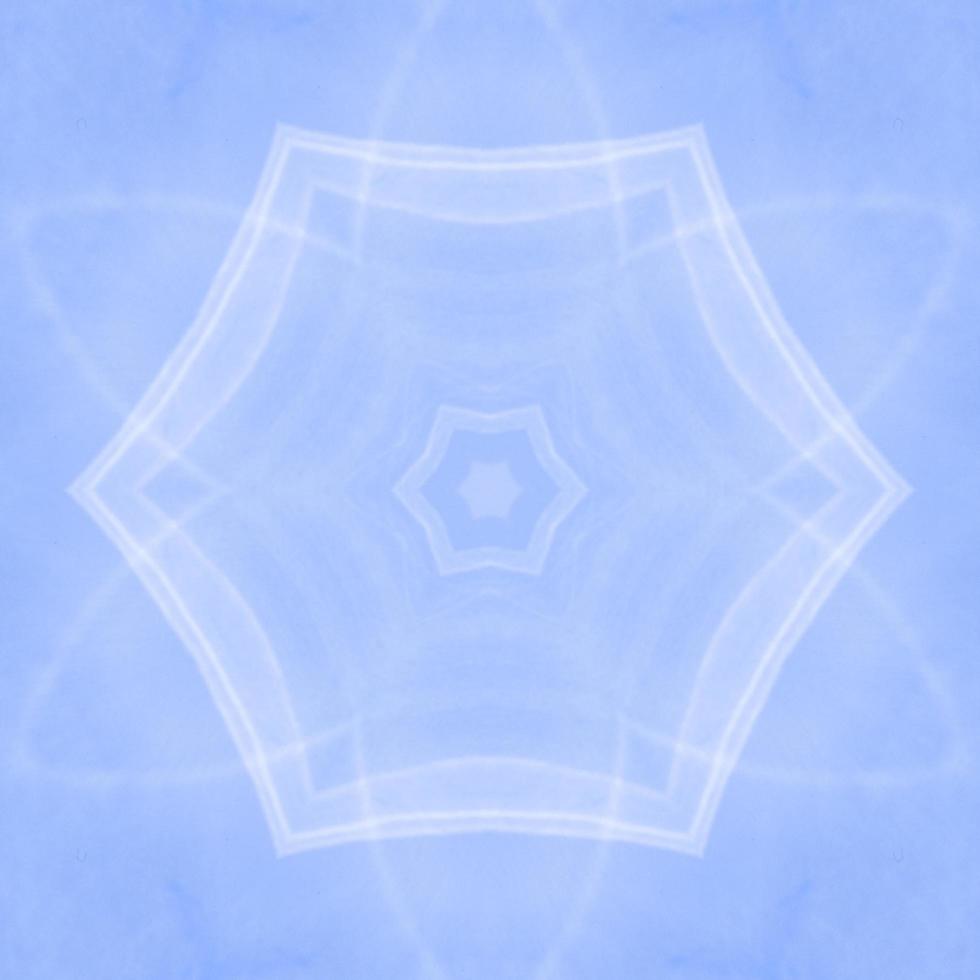 Light blue abstract background. Artistic kaleidoscope pattern. Free Photo