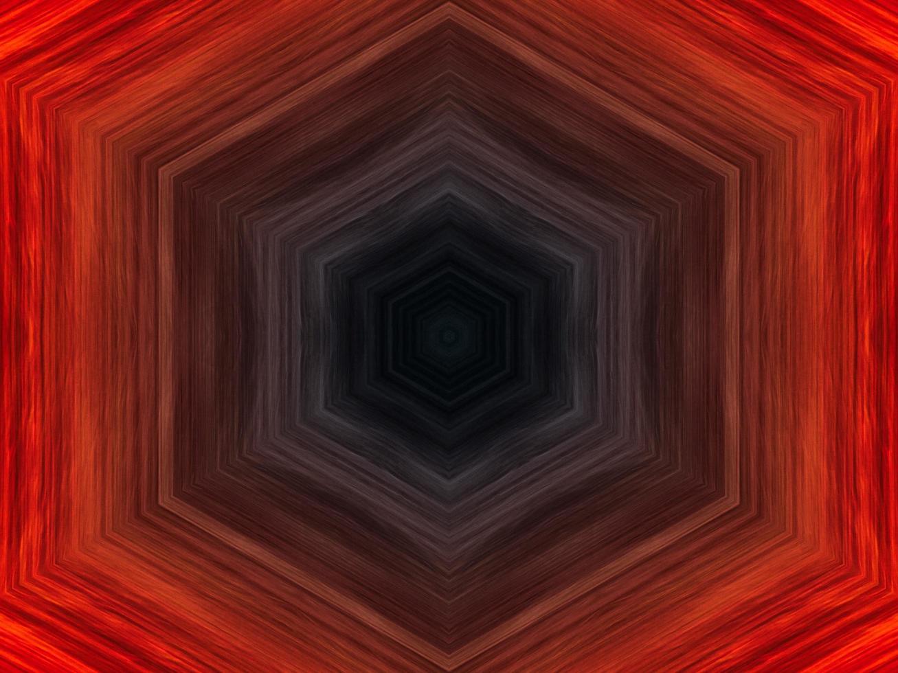 Red white and black abstract background. Kaleidoscope pattern. photo