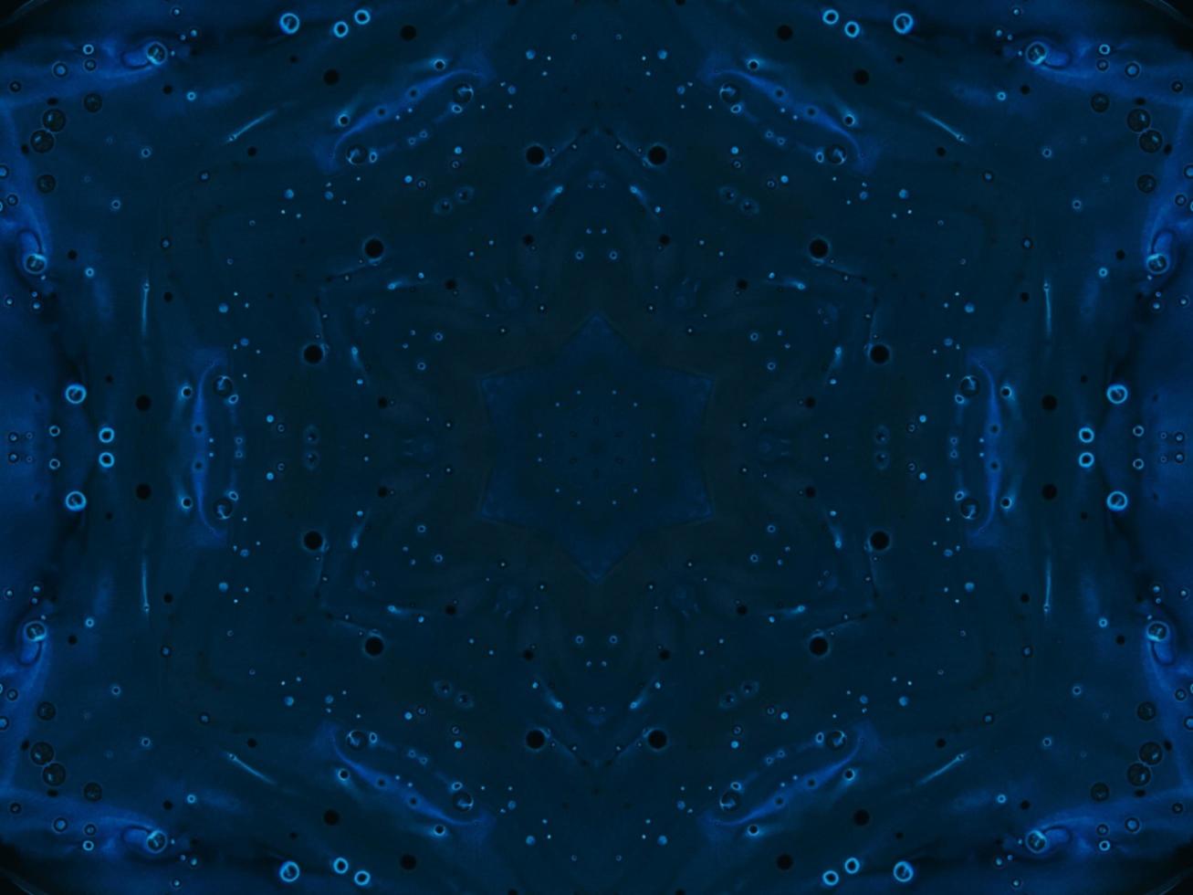 Frozen dark blue sea kaleidoscope pattern. Abstract background. Free photo. photo
