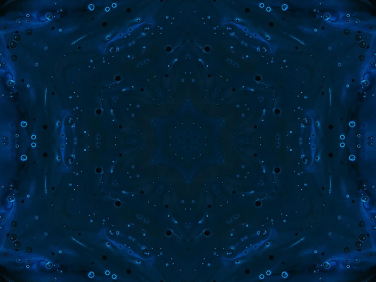 Frozen dark blue sea kaleidoscope pattern. Abstract background. Free photo. photo