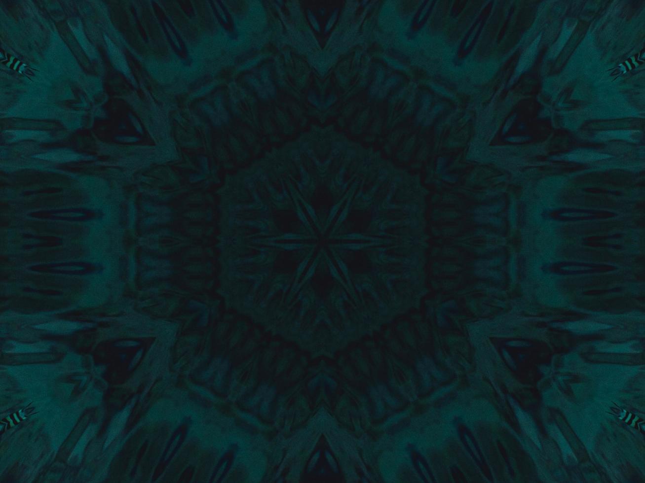 Dark green abstract background. Kaleidoscope pattern. Free photo