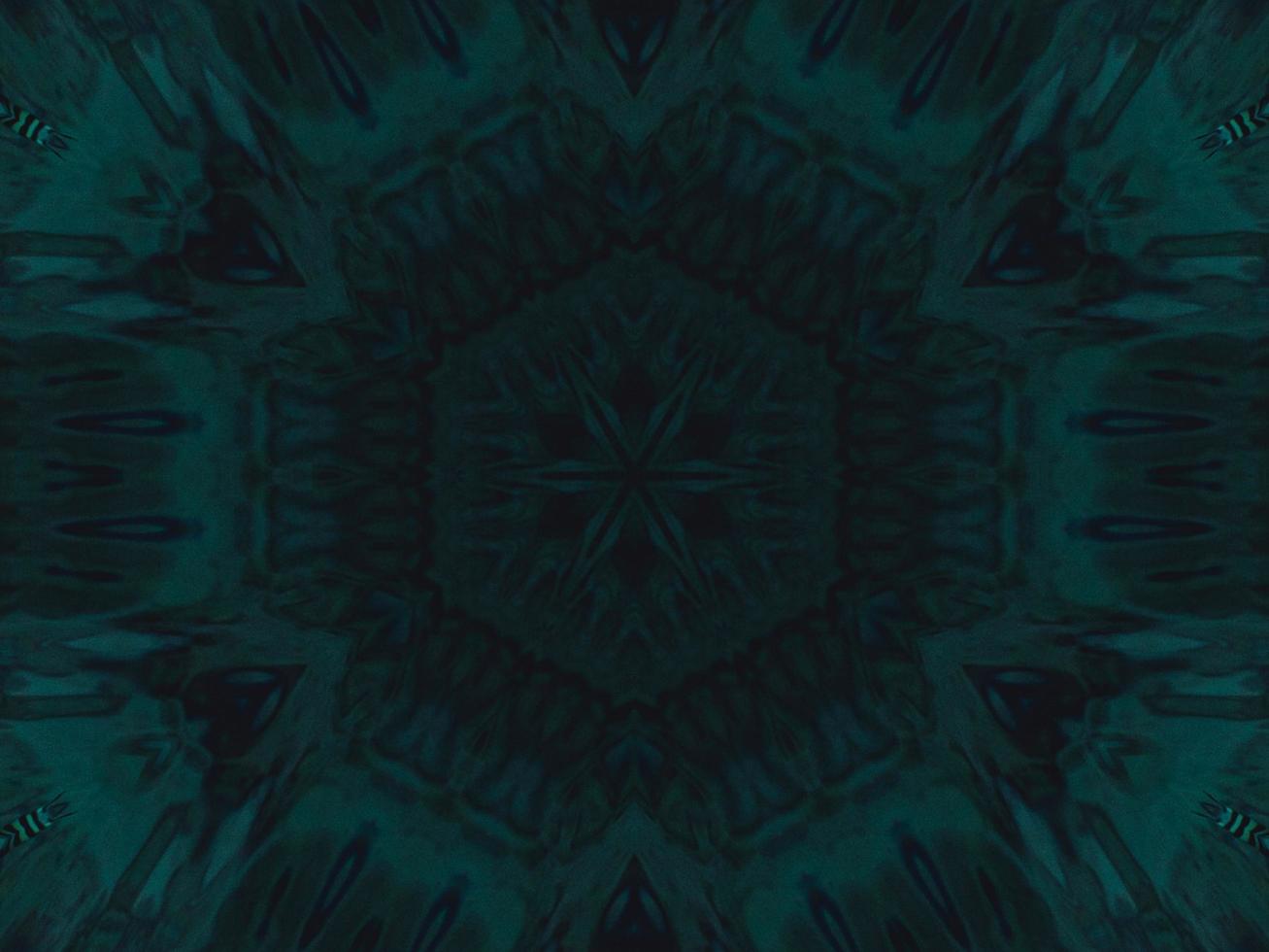 Dark green abstract background. Kaleidoscope pattern. Free photo