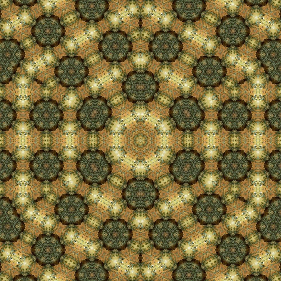 Yellow reflect abstract background. Kaleidoscope pattern. Free photo. photo