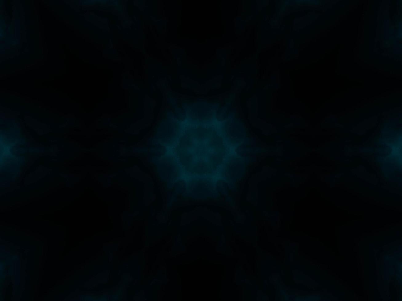 Turqoise and black kaleidoscope pattern. Abstract background. Free photo. photo