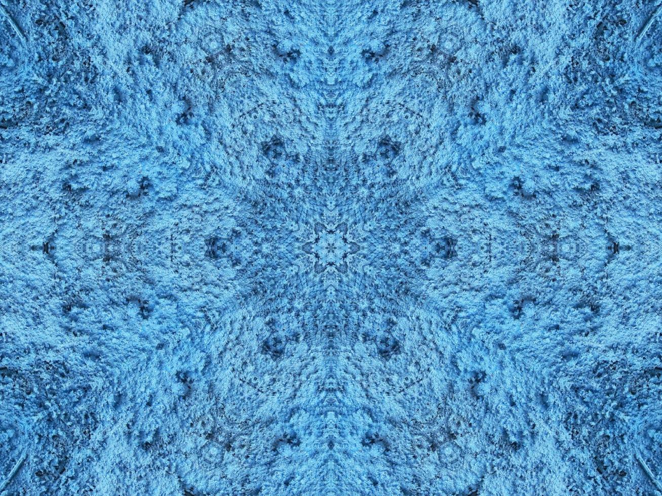 Geometry kaleidoscope pattern. Light blue abstract background. Free photo. photo