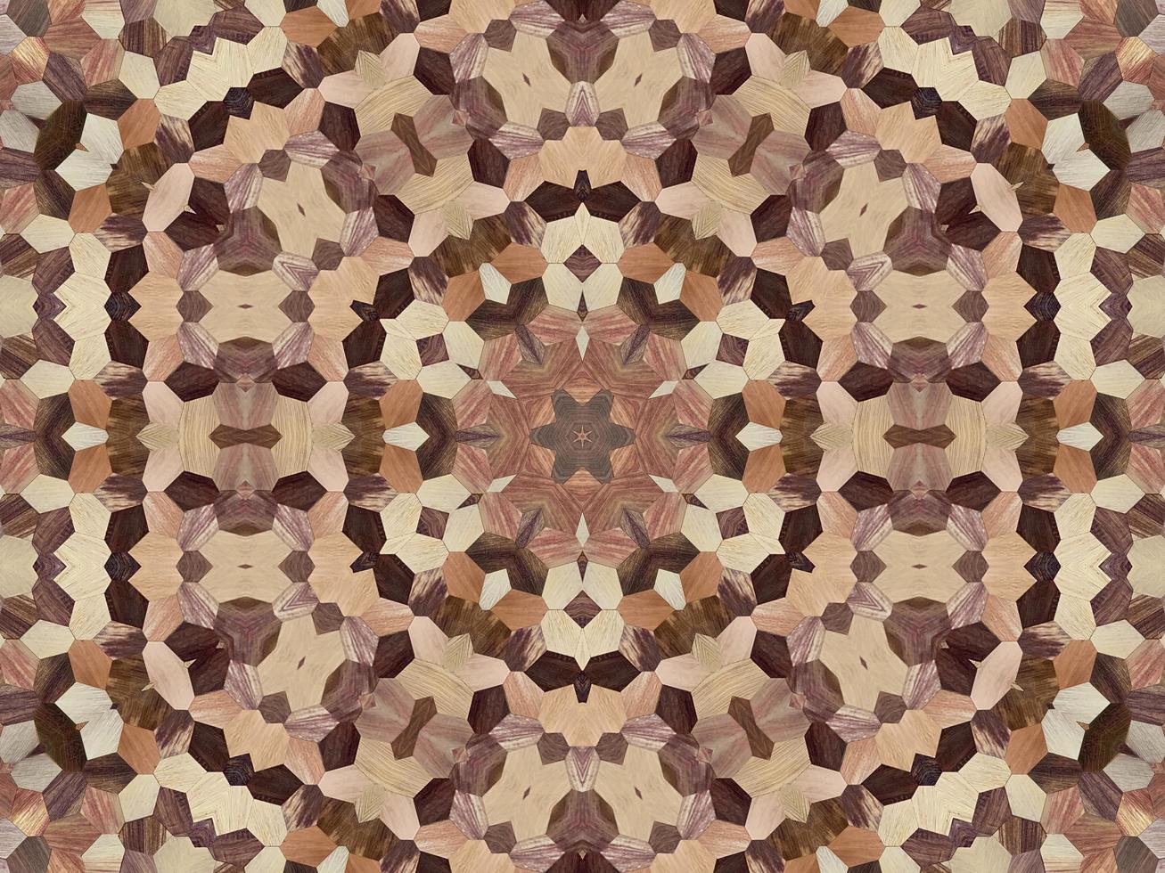 Wood texture abstract background. Kaleidoscope pattern. photo