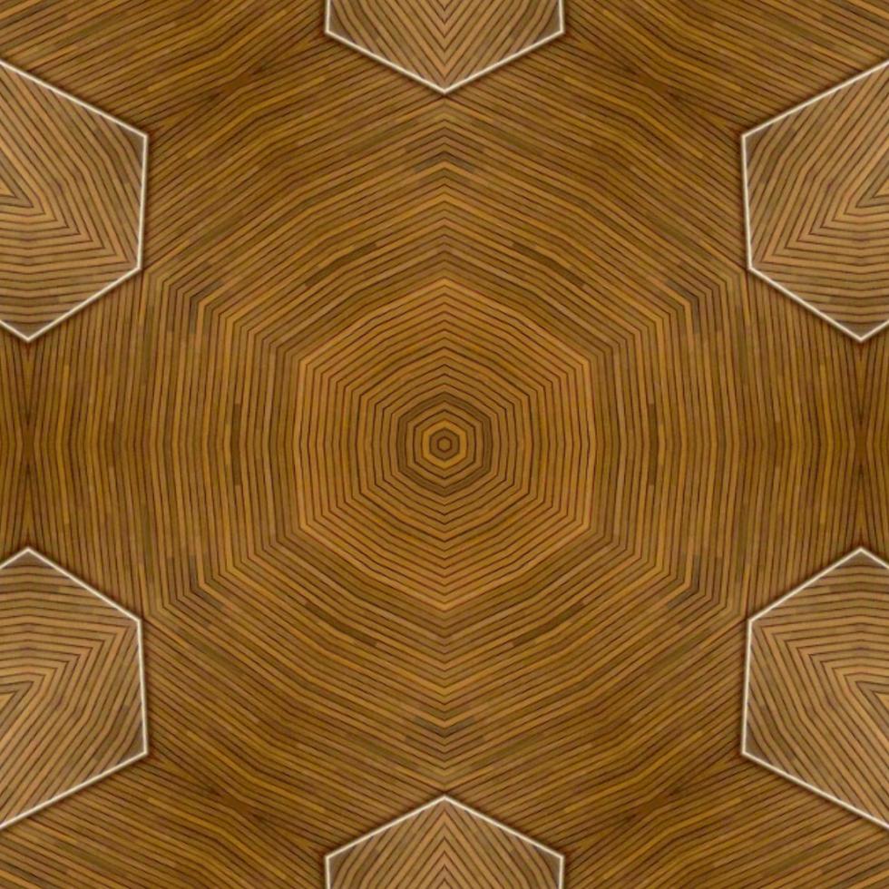 Brown abstract square background. Kaleidoscope pattern of wooden floor. Free background. photo
