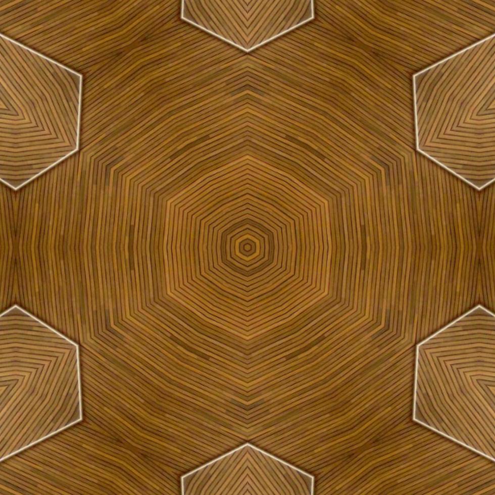 Brown abstract square background. Kaleidoscope pattern of wooden floor. Free background. photo