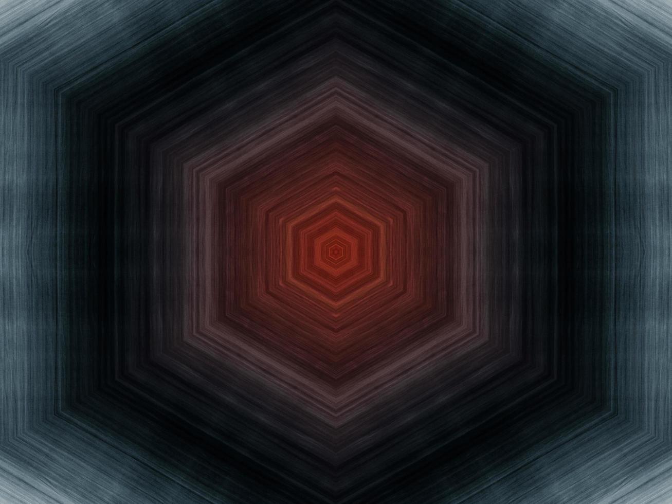 Symmetrical kaleidoscope pattern. Red white black abstract background. Free photo. photo