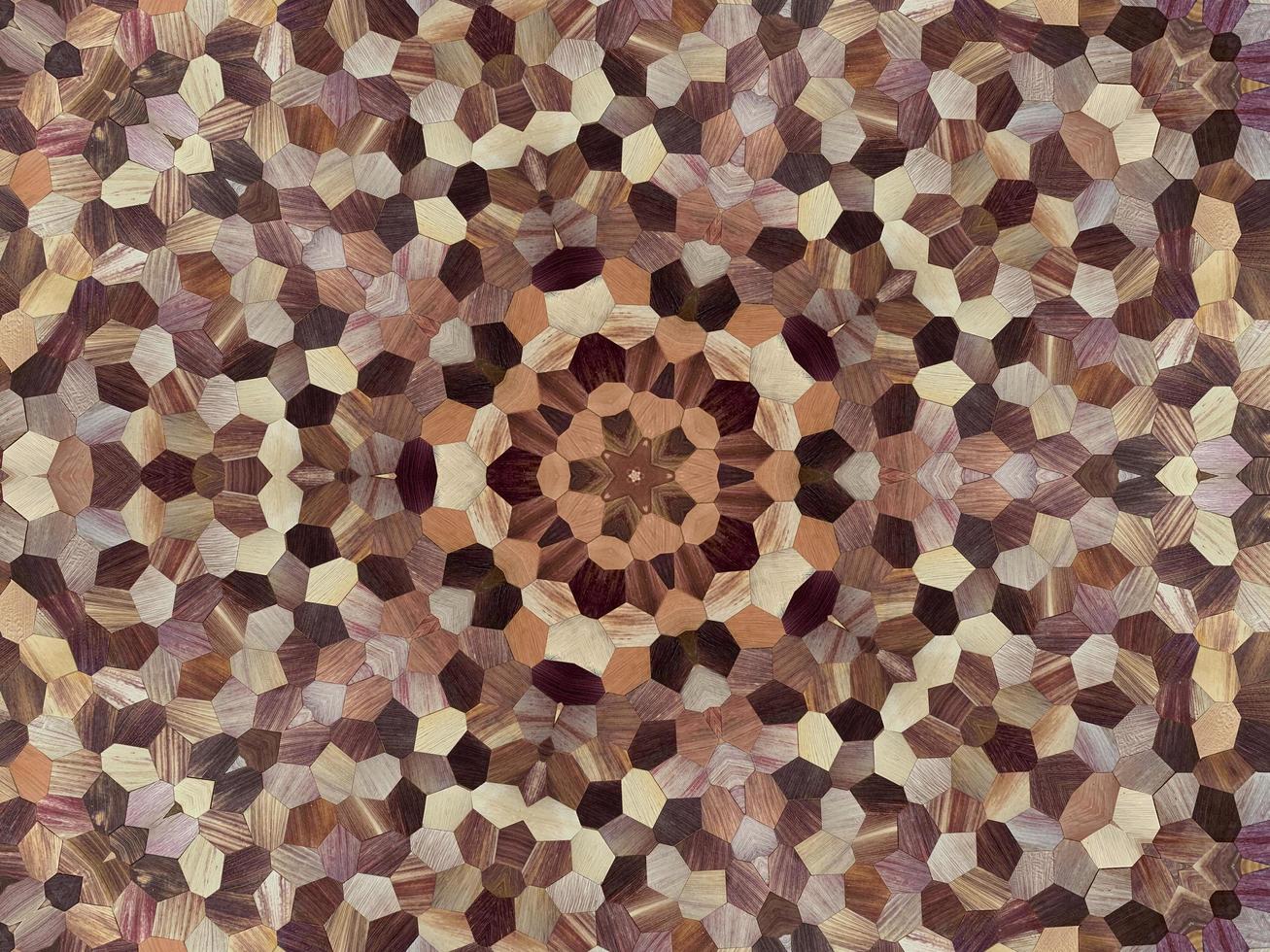 Wood texture abstract background. Kaleidoscope pattern. photo
