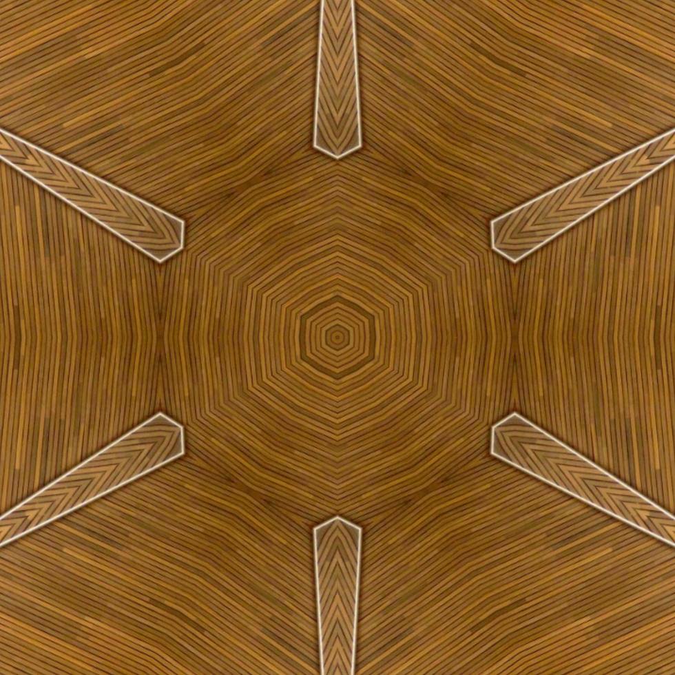 Brown abstract square background. Kaleidoscope pattern of wooden floor. Free background. photo
