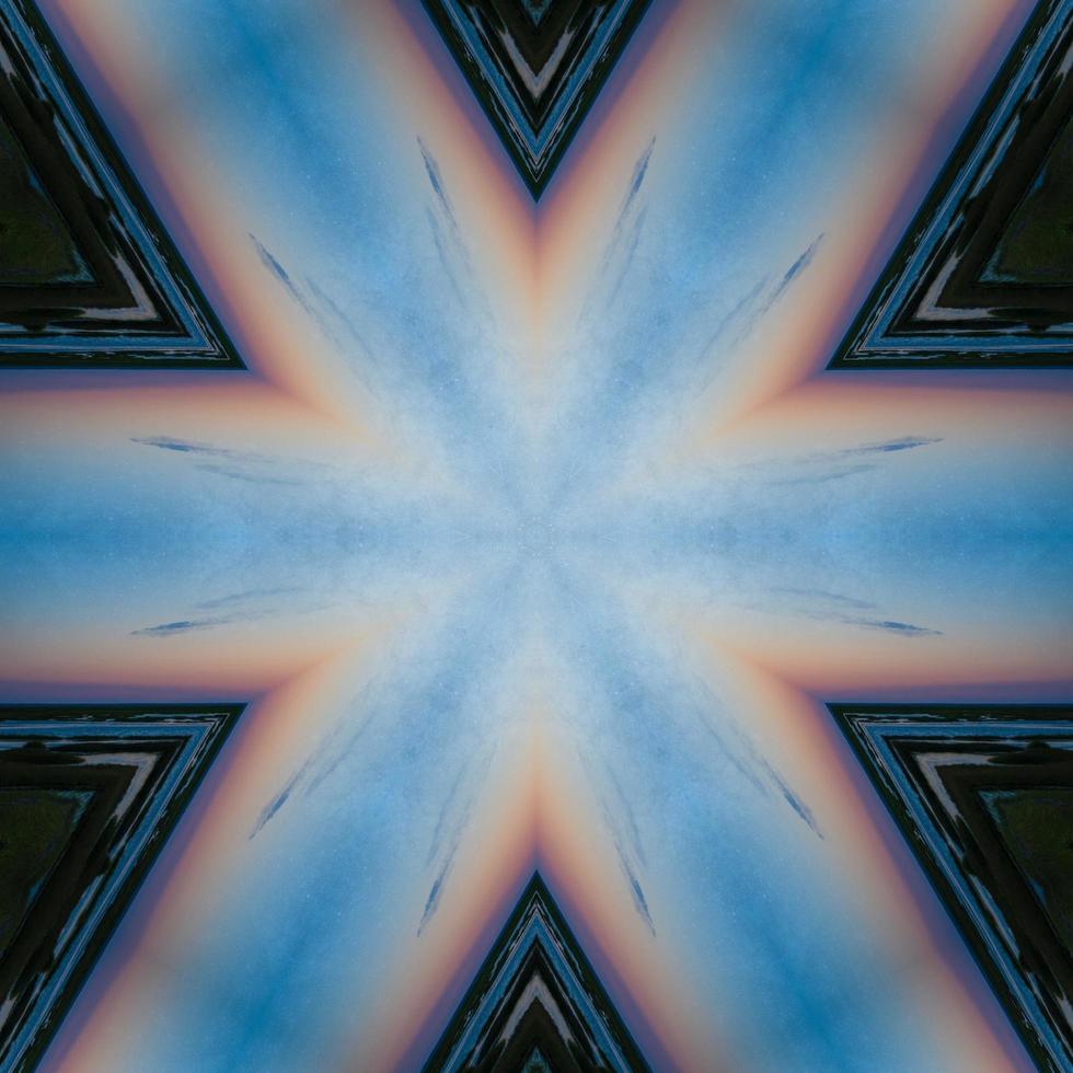 Colorful abstract square background. Kaleidoscope pattern. Free background. photo