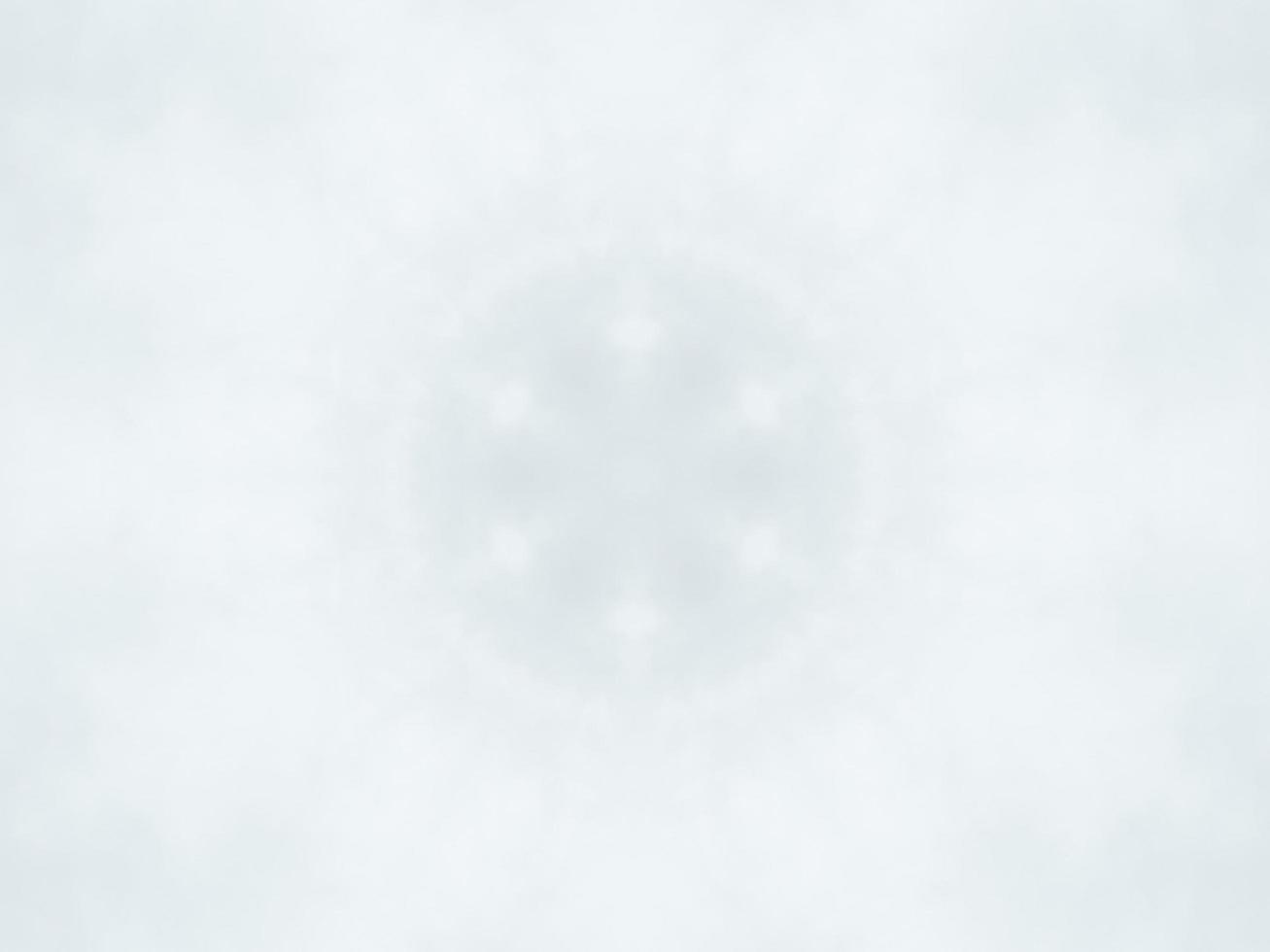 White abstract rectangular background. Snow drop kaleidoscope pattern. Free background. photo