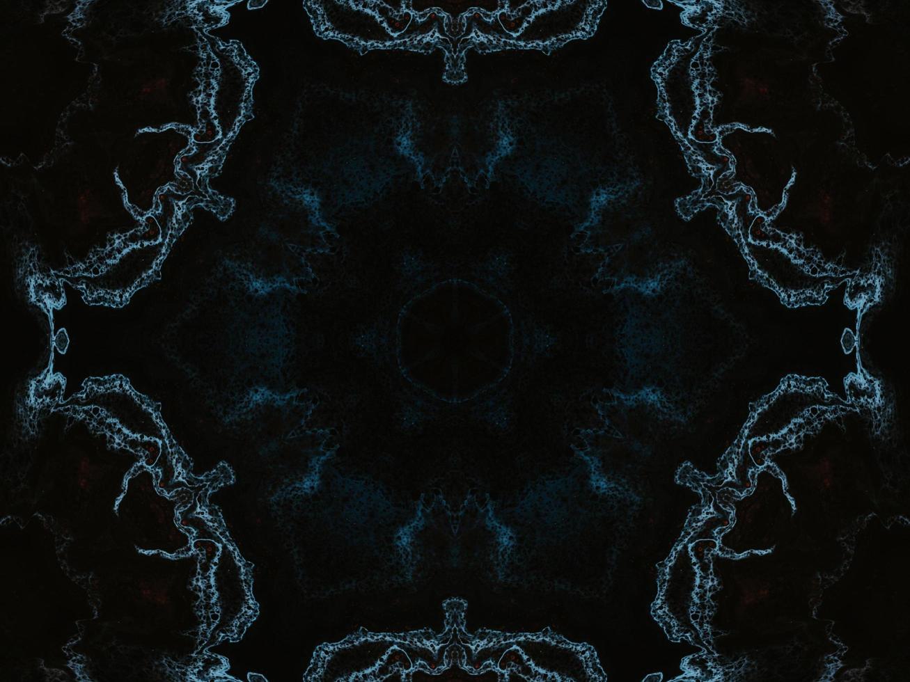 Reflection of colorful flowers kaleidoscope pattern. Abstract background. Free photo. photo