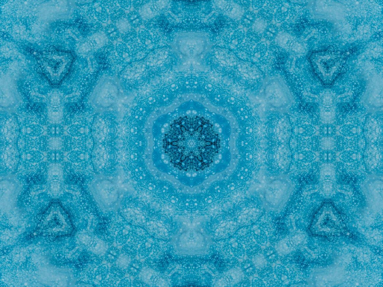 Reflection of colorful flowers kaleidoscope pattern. Abstract background. Free photo. photo