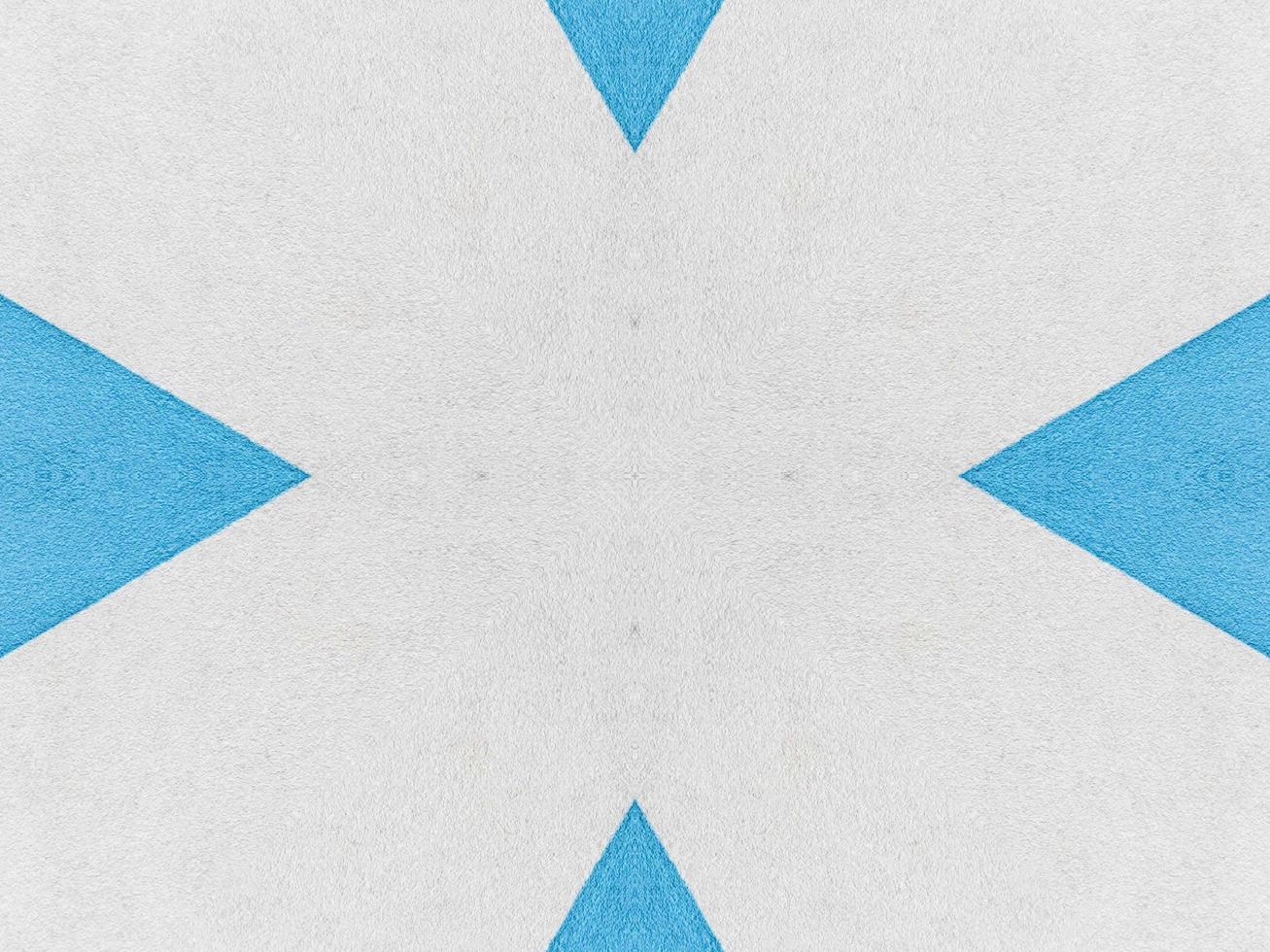Plain blue kaleidoscope pattern. Abstract background. Free photo. photo