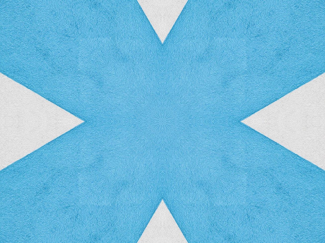 Plain blue kaleidoscope pattern. Abstract background. Free photo. photo