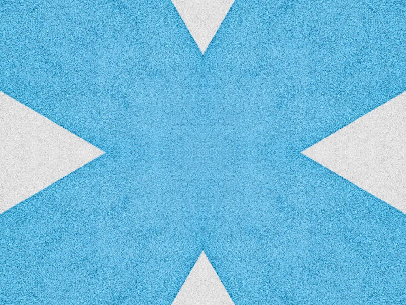 Plain blue kaleidoscope pattern. Abstract background. Free photo. photo