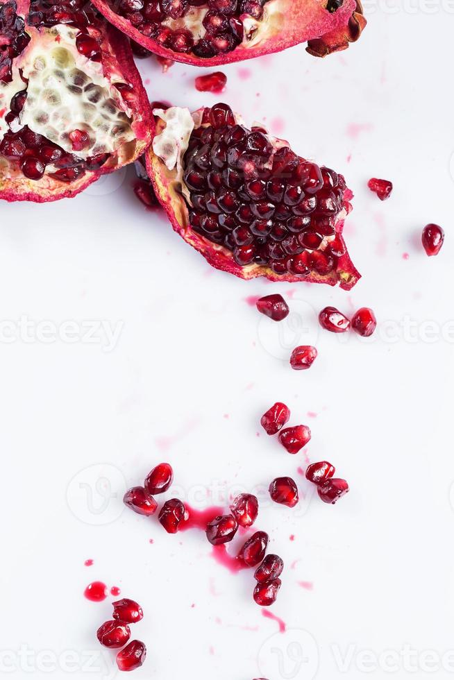 Fresh ripe pomegranate photo