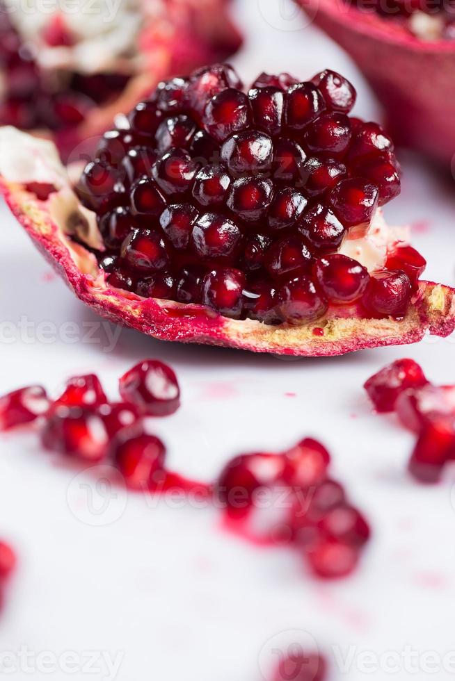 Fresh ripe pomegranate photo