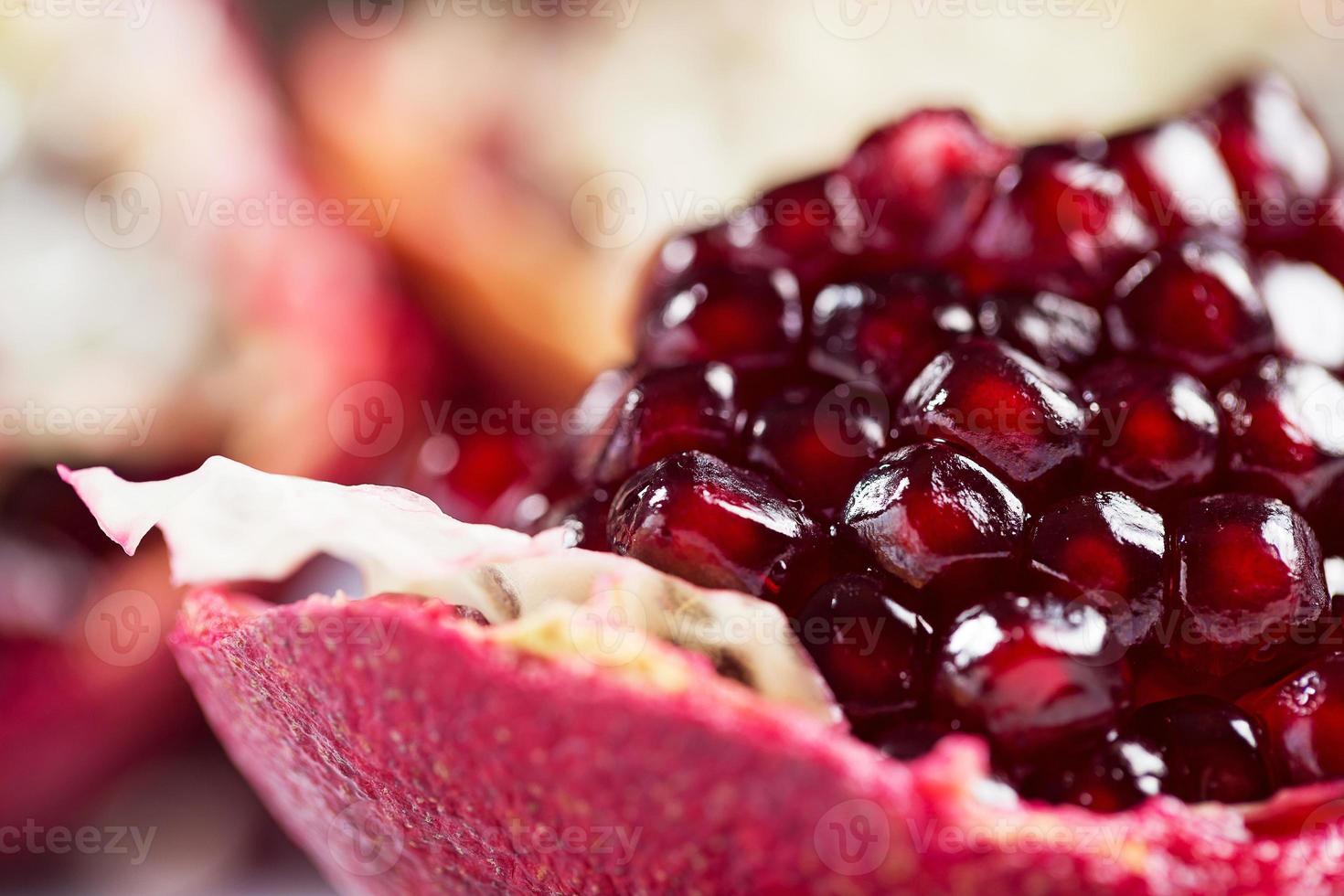 Fresh ripe pomegranate photo