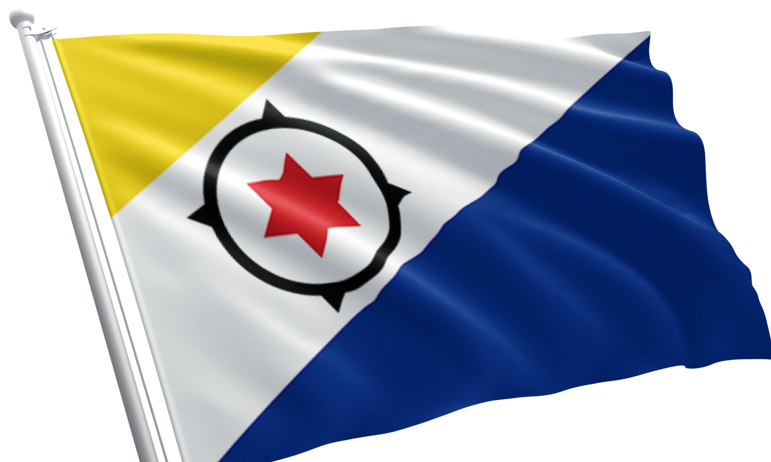 close up waving flag of Caribbean Netherlands 7134941 Stock Photo at