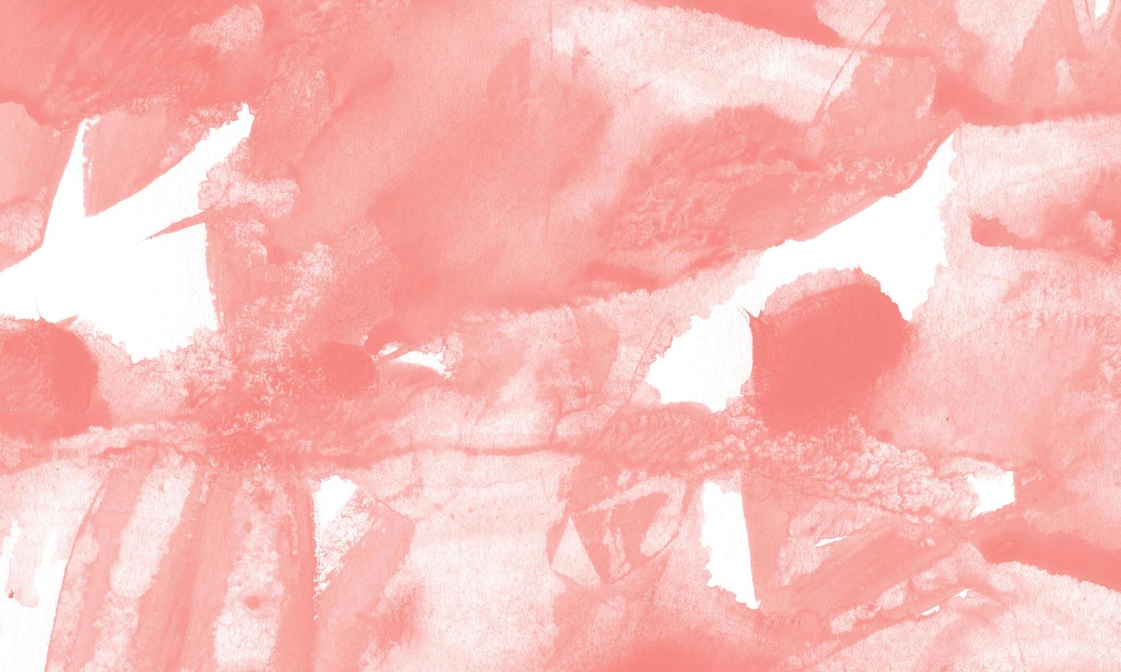 Creative abstract hand painted background with coral pink color photo