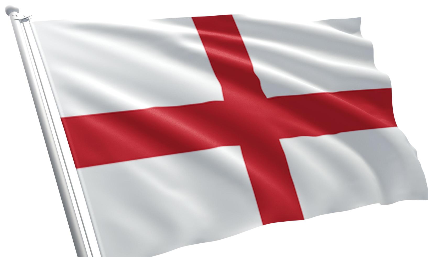 close up waving flag of England photo