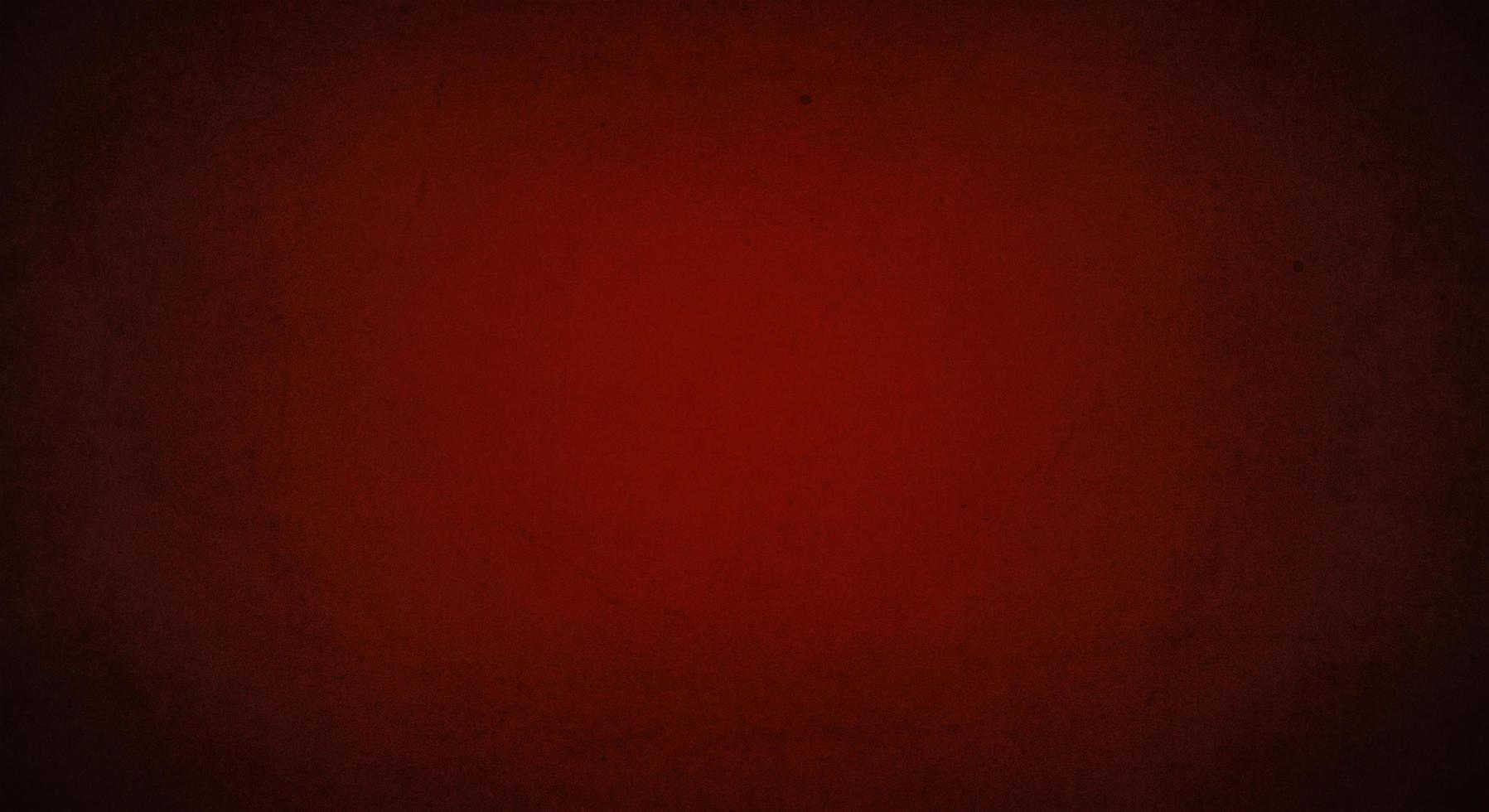 dark red grunge background with soft lightand dark border, old vintage background photo