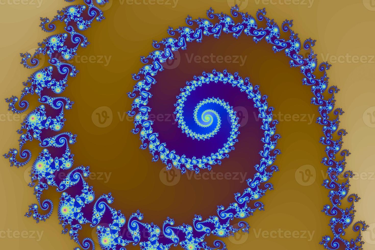 Beautiful zoom into the infinite mathematical mandelbrot set fractal. photo