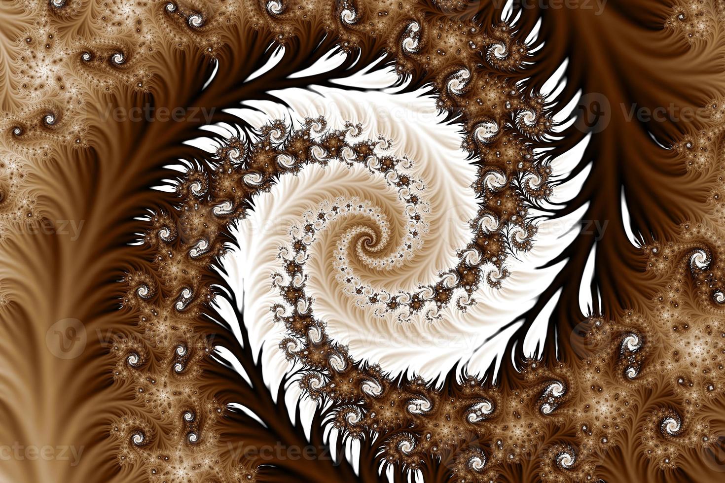 Beautiful zoom into the infinite mathematical mandelbrot set fractal. photo